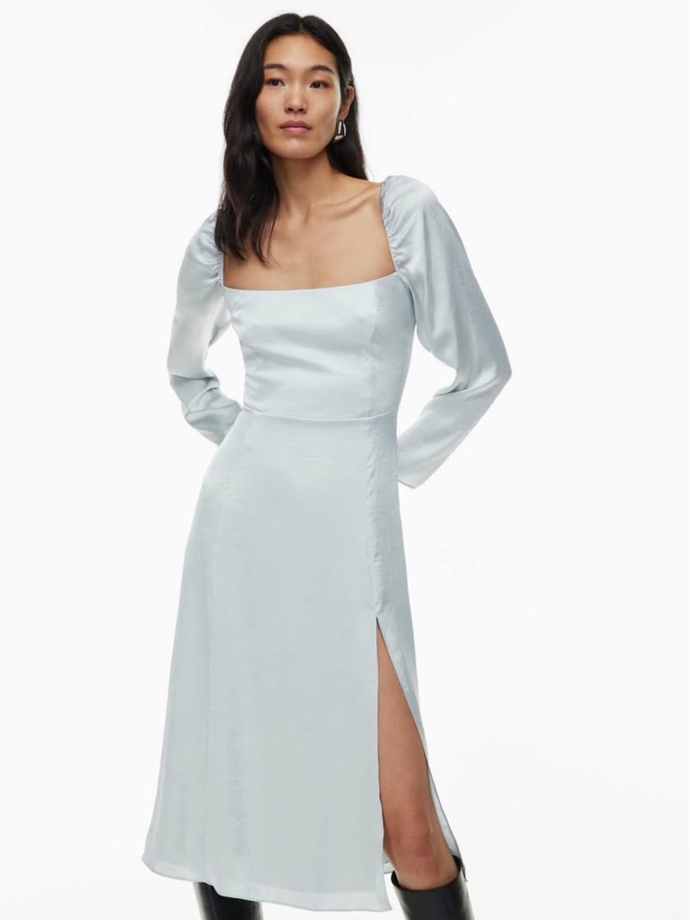 Wilfred Bridgeton Blue Satin Dress